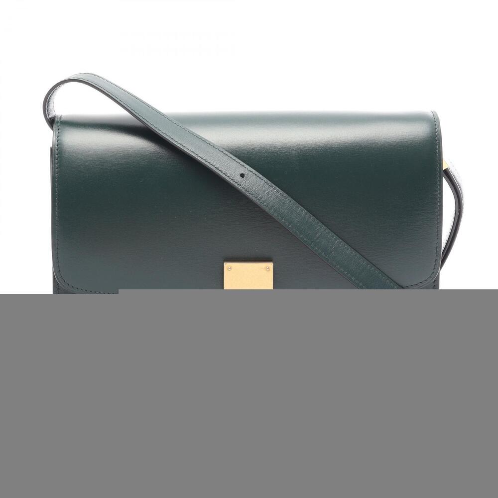 Celine Classic Crossbody Box Bag flap pushlock Green